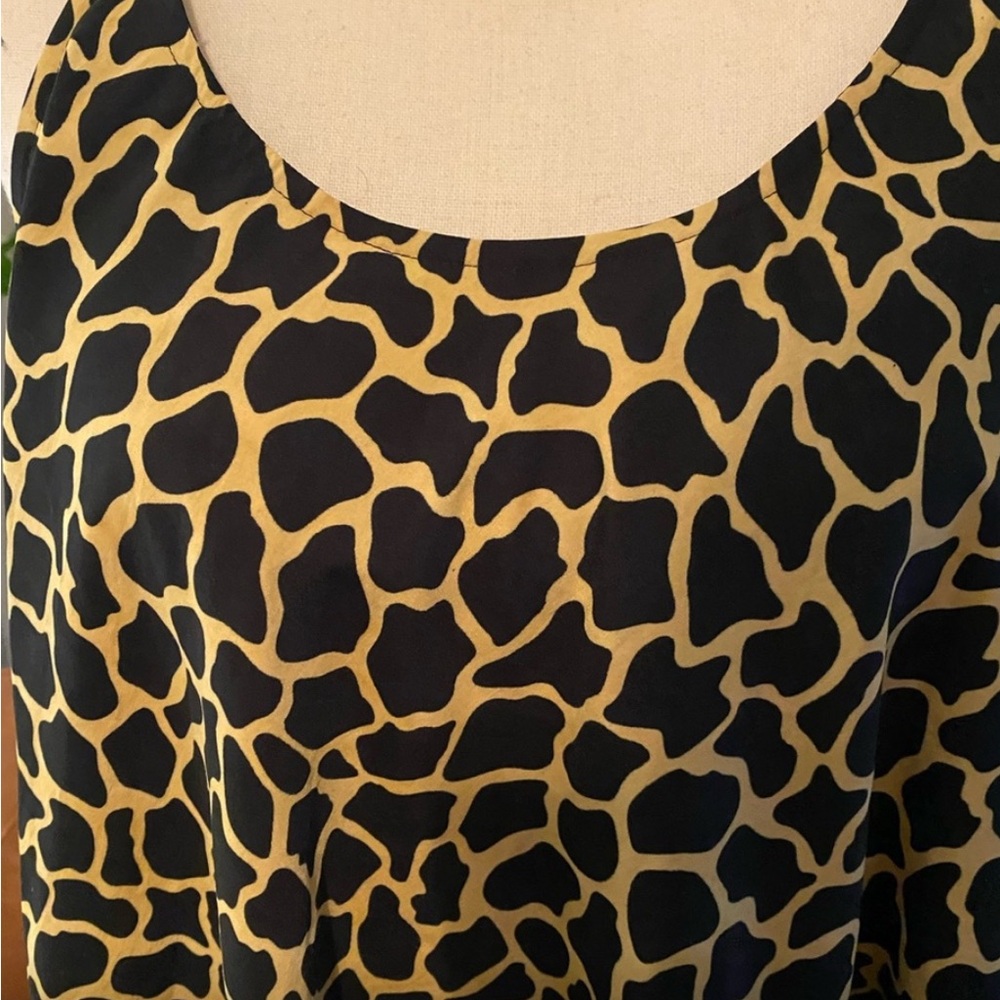 Rima Imar Black and Gold Animal Print Dress - Picture 2 of 4